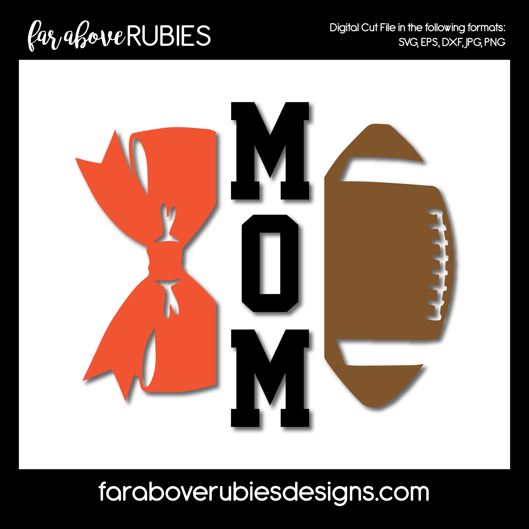 Football and Cheer Mom Team Sports digital cut files