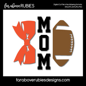 Football and Cheer Mom Team Sports digital cut files