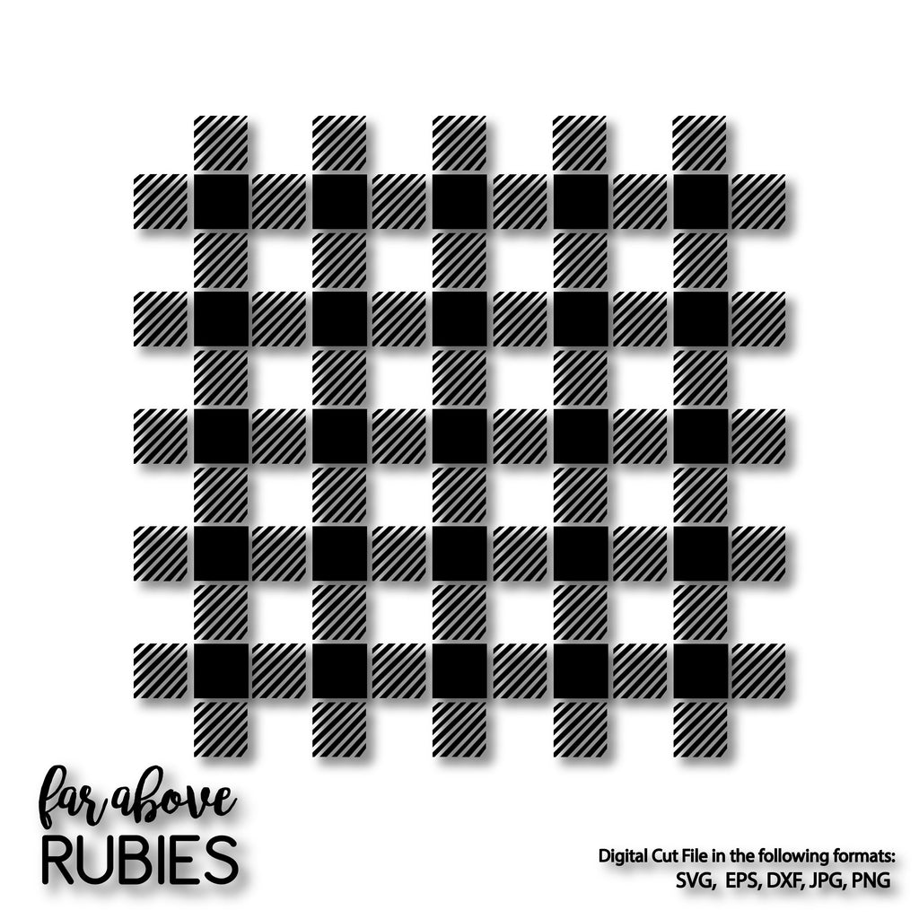 Buff Check Plaid Pattern Buffalo Plaid Check Pattern for use in your own designs digital cut fi ...