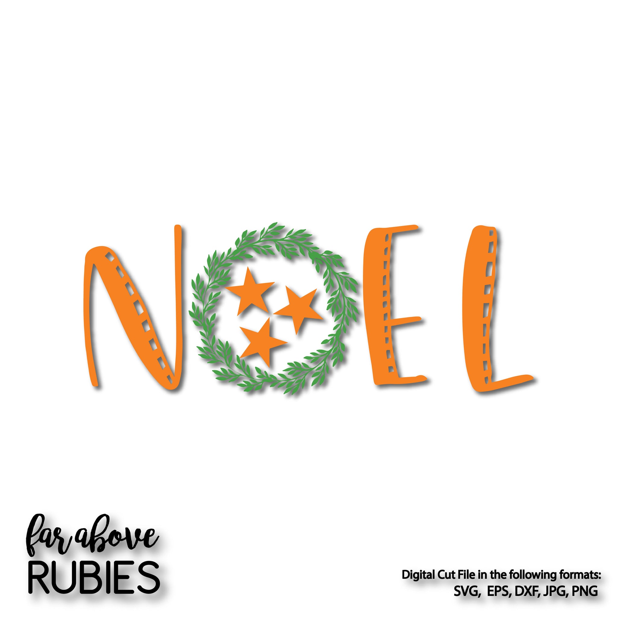 Noel Christmas TN Tristar Christmas Wreath Tennessee digital cut file