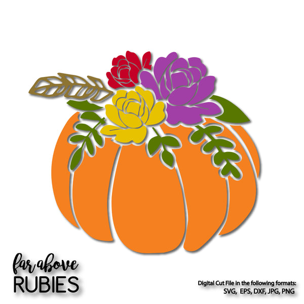 Floral Pumpkin digital files