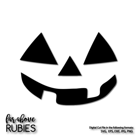 Pumpkin Face Jack o lantern Halloween Fall digital cut files