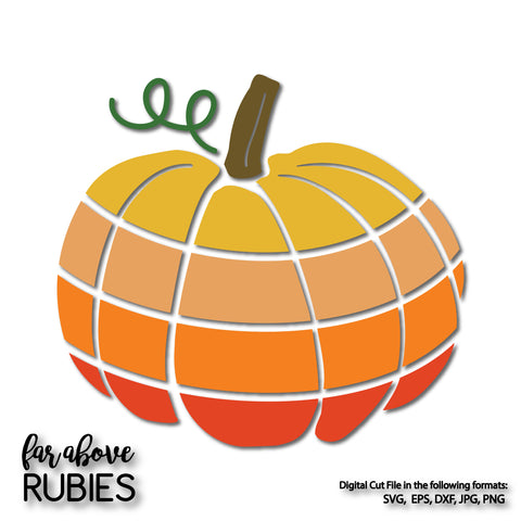 Ombre Pumpkin Fall Thanksgiving Halloween digital cut files