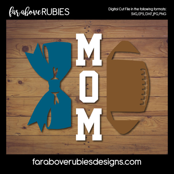 Football and Cheer Mom Team Sports digital cut files