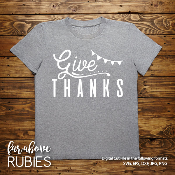 Give Thanks Word Art Thanksgiving digital cut files