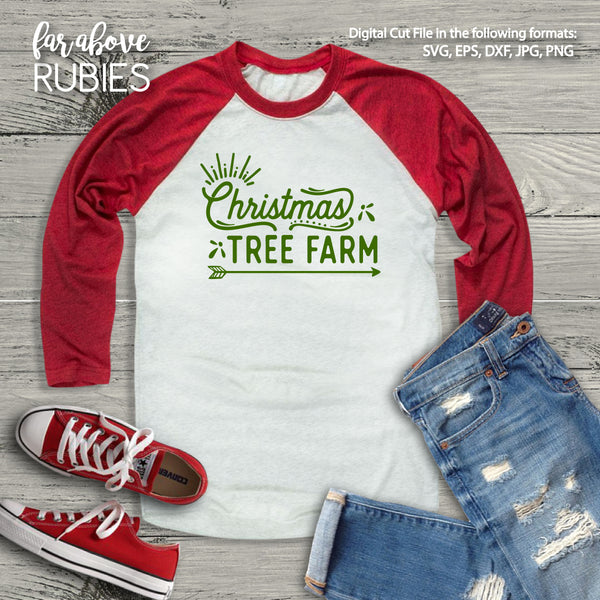 Christmas Tree Farm digital cut file