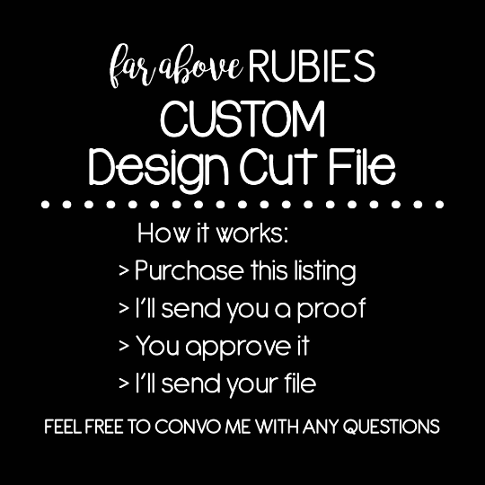 Custom Design Cut File Request digital cut file