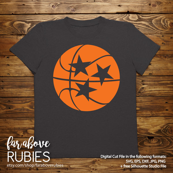 Basketball Tennessee TN Tri-Star tristar pride proud digital cut files Classic