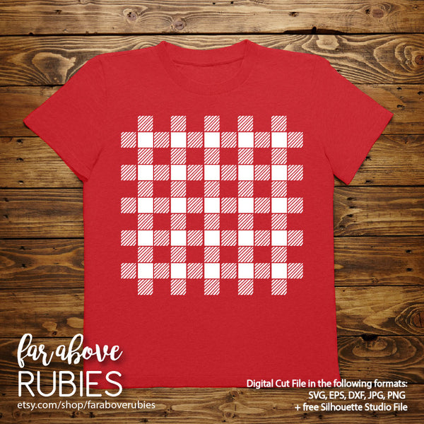 Buffalo Plaid Check Pattern for use in your own designs digital cut file stencil