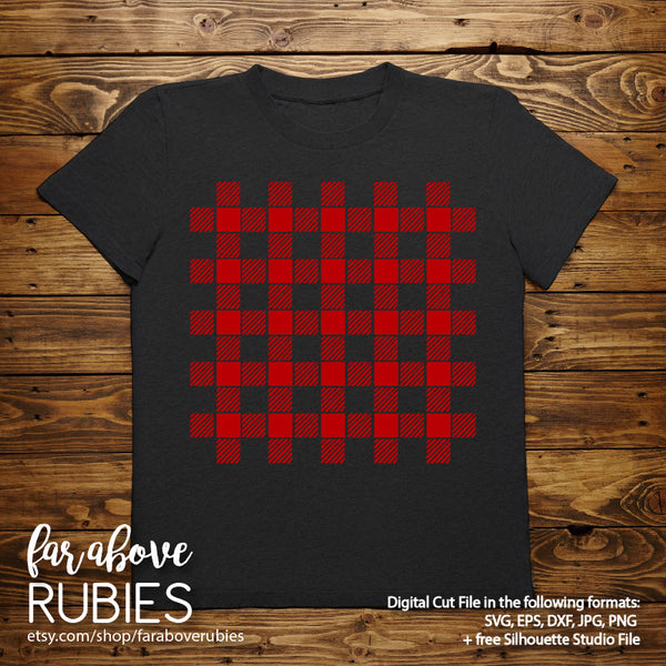 Buffalo Plaid Check Pattern for use in your own designs digital cut file stencil