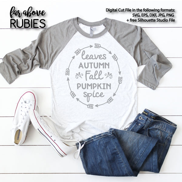 Fall Autumn Words Design digital cut files